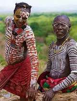 神秘的非洲部落
